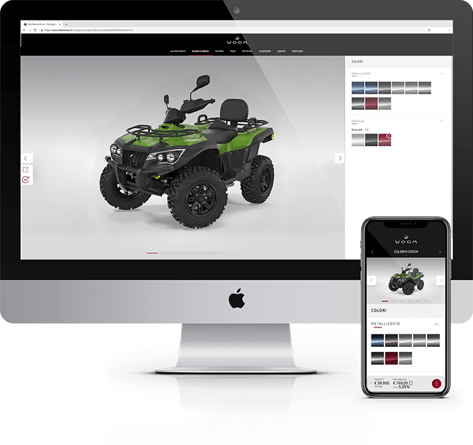 ATV product configurator