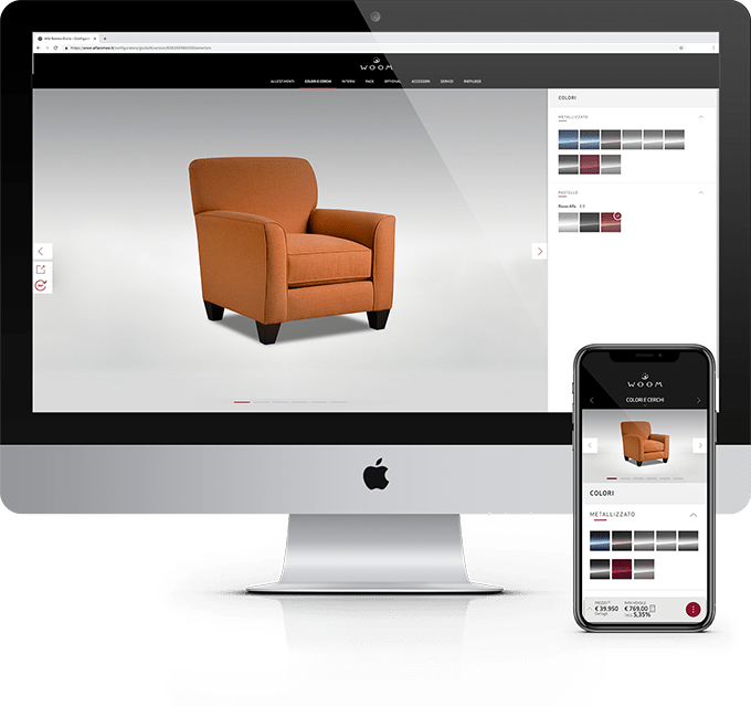 Forniture product configurator