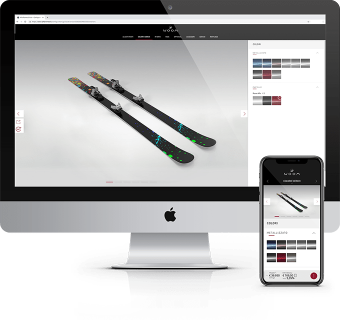 Ski product configurator